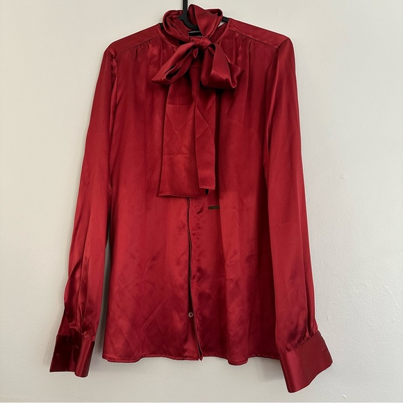 Dsquared2 silk red blouse - Picture 1 of 5